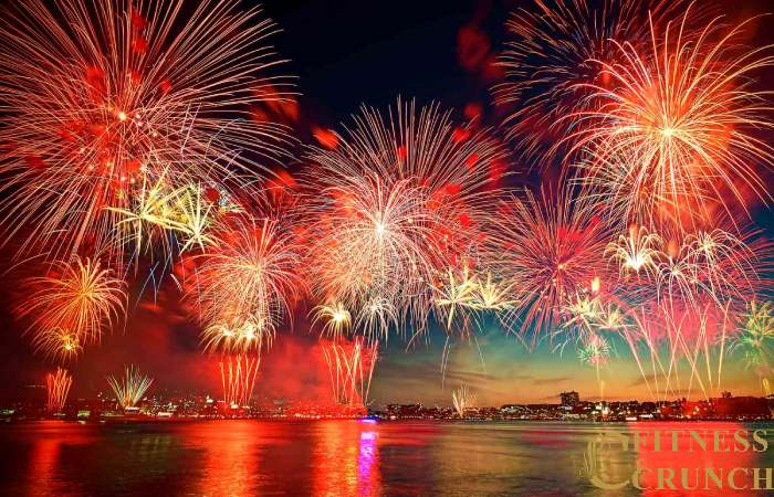 colorful fireworks