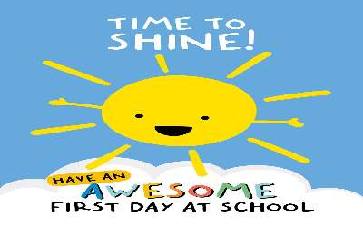 Time to Shine - First Day at School Card