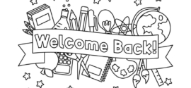 First Day Of School Coloring Pages