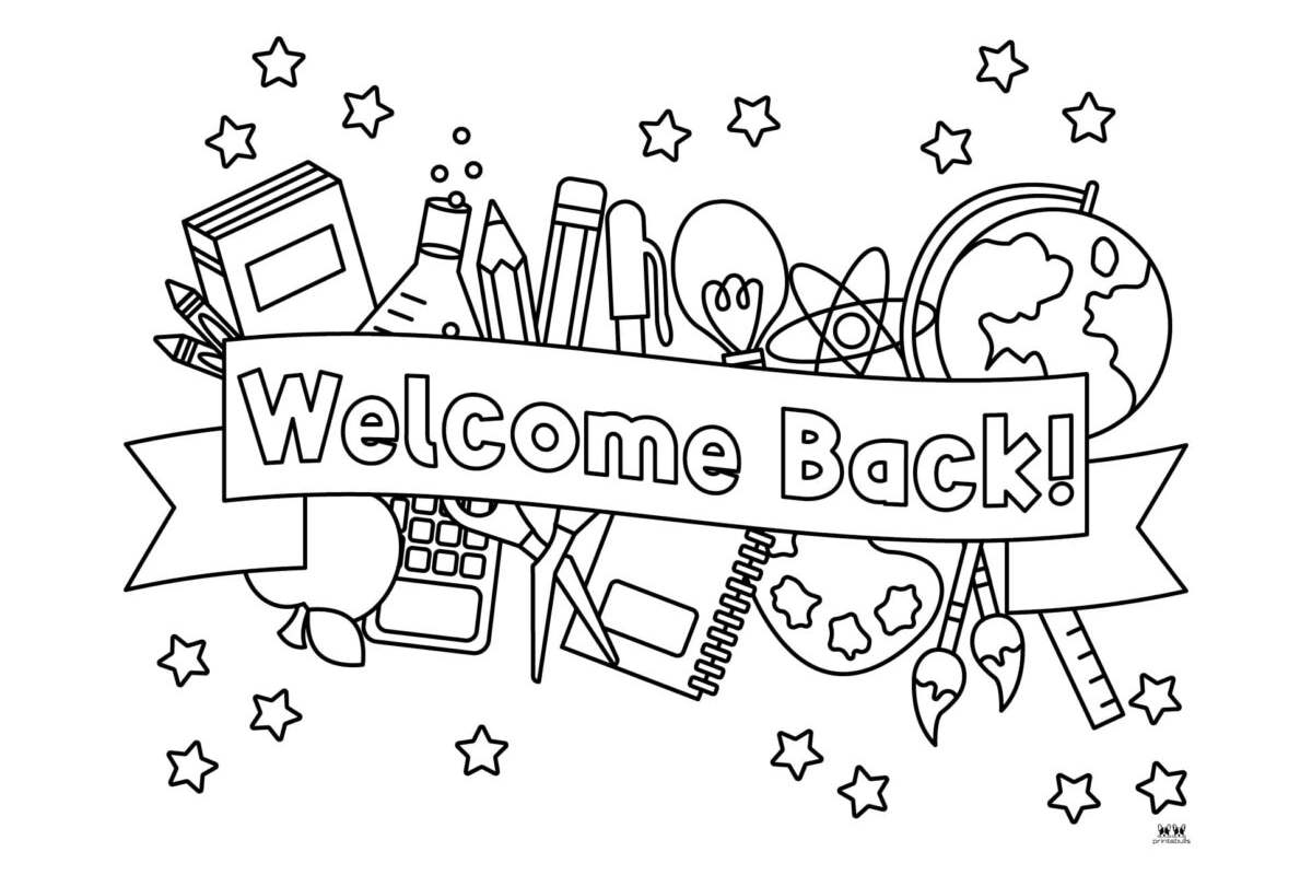 First Day Of School Coloring Pages