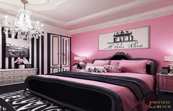 pink and black room aesthetic