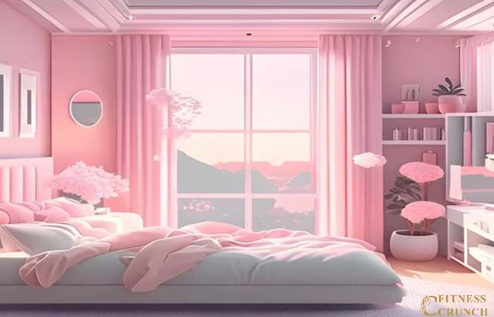 aesthetic pink room