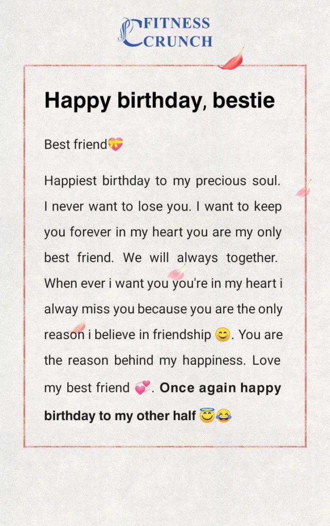 Quotes For Besties Birthday