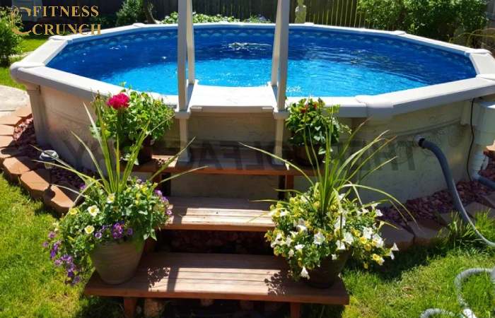 cheap above ground pool landscaping