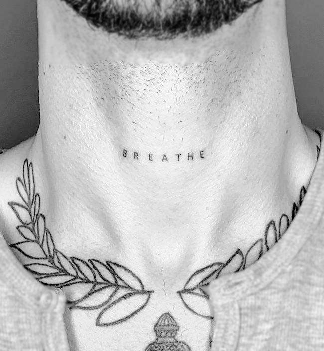 Small Meaningful Neck Tattoos