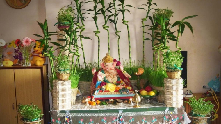 Decoration Ideas For Ganpati At Home