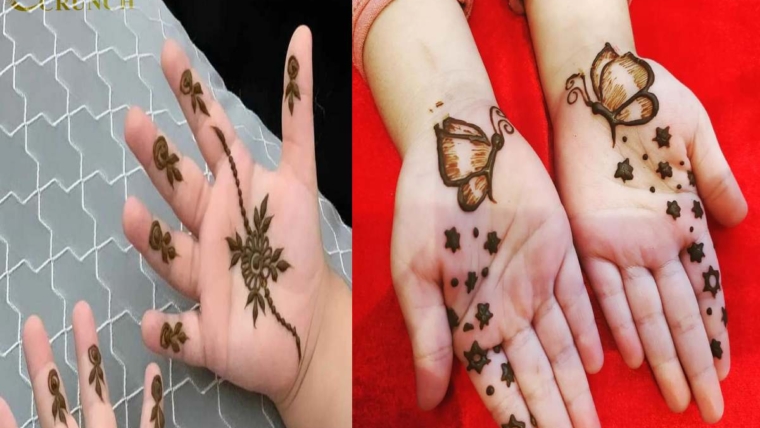 Mehndi Design For Kids Front Hand