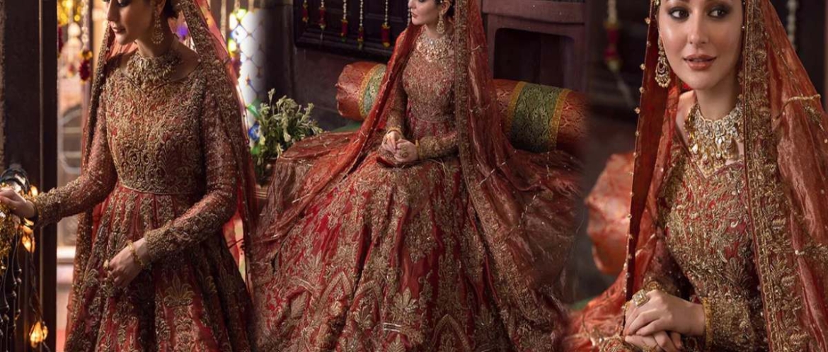 Nikkah Red Traditional Pakistani Wedding Dresses