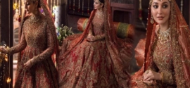 Nikkah Red Traditional Pakistani Wedding Dresses