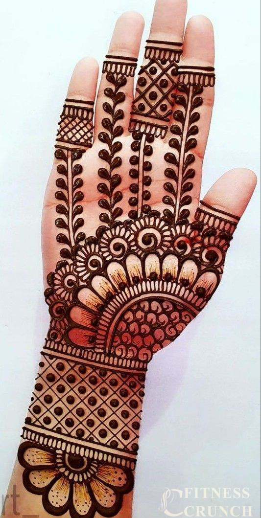 Simple Mehndi Designs Front Hand Easy Arabic