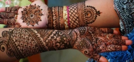 Arabic Half Hand Mehndi Design Front Side