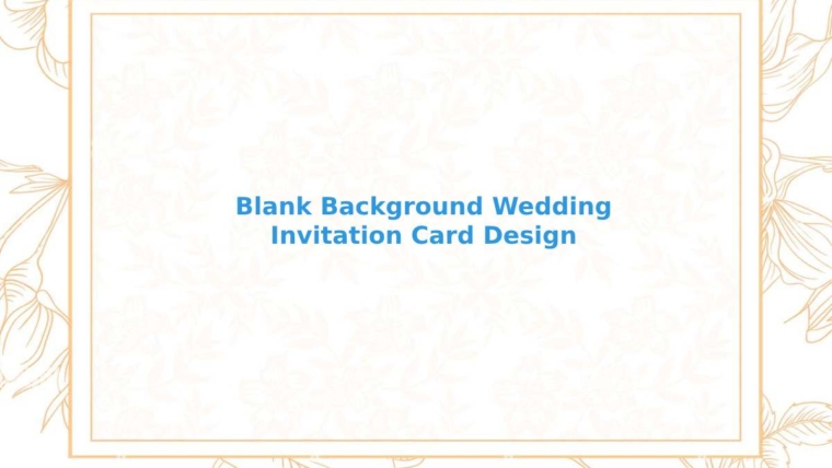 blank background wedding invitation card design