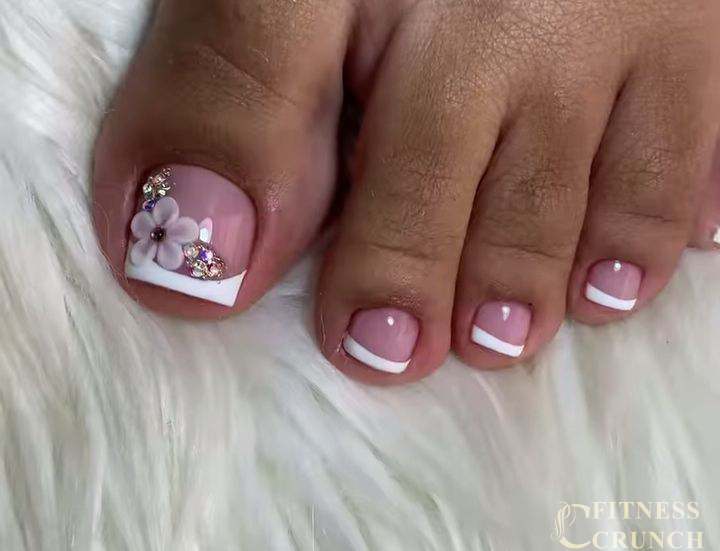 Flower Toe Nails