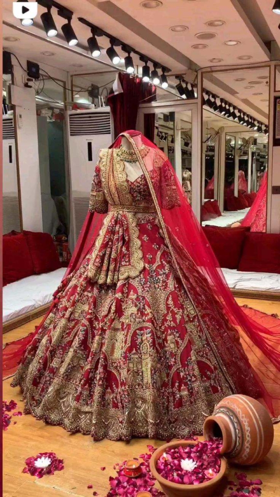 Red Pakistani Bridal Dress