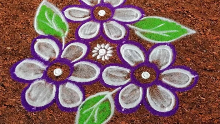 rangoli design simple and easy small