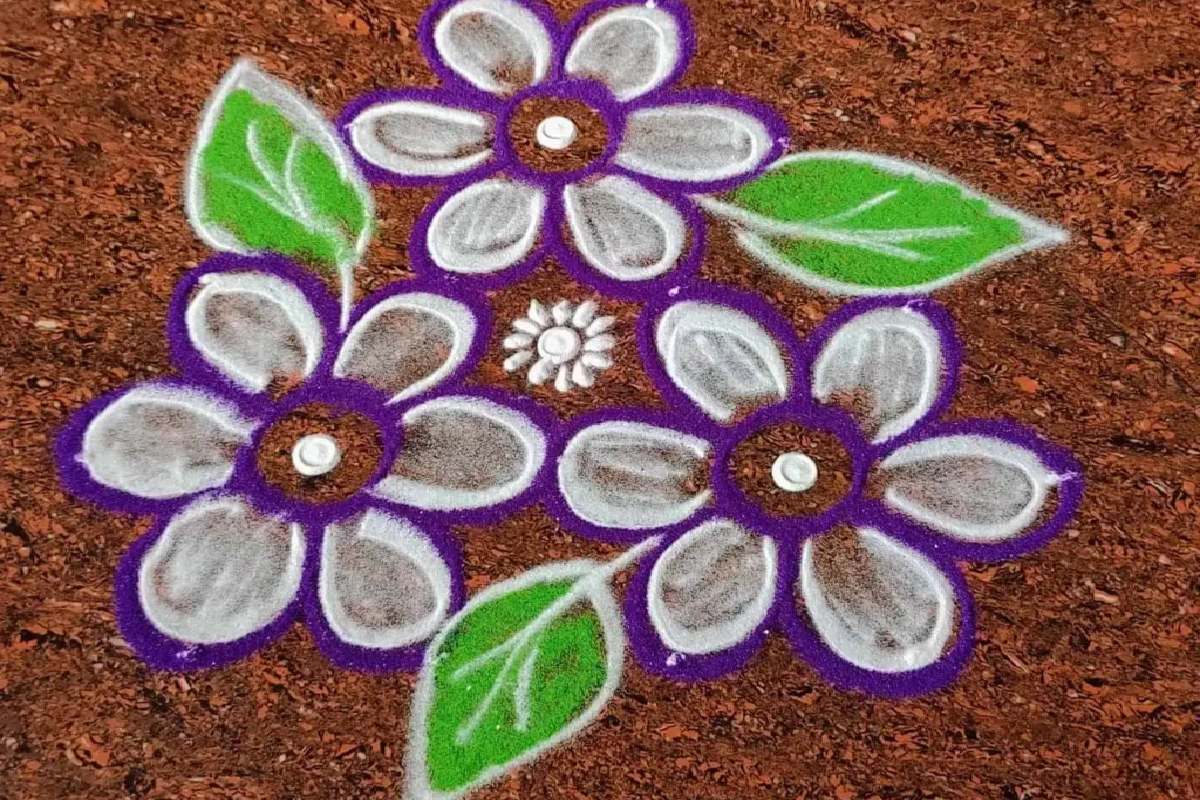 rangoli design simple and easy small