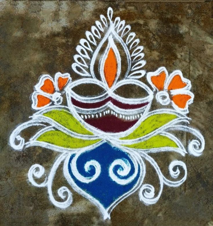 Simple and elegant Rangoli designs can enhance a house during festivities. In Indian tradition people create a rangoli before a celebration to find Divine blessings and enhance the heaven positively.